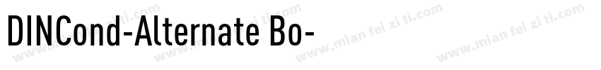 DINCond-Alternate Bo字体转换
